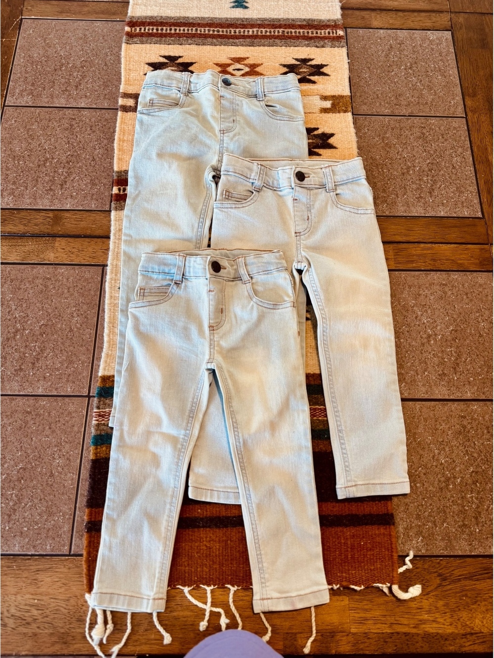 Bundle of 3 pairs jeans size 2t, 3t, 5t